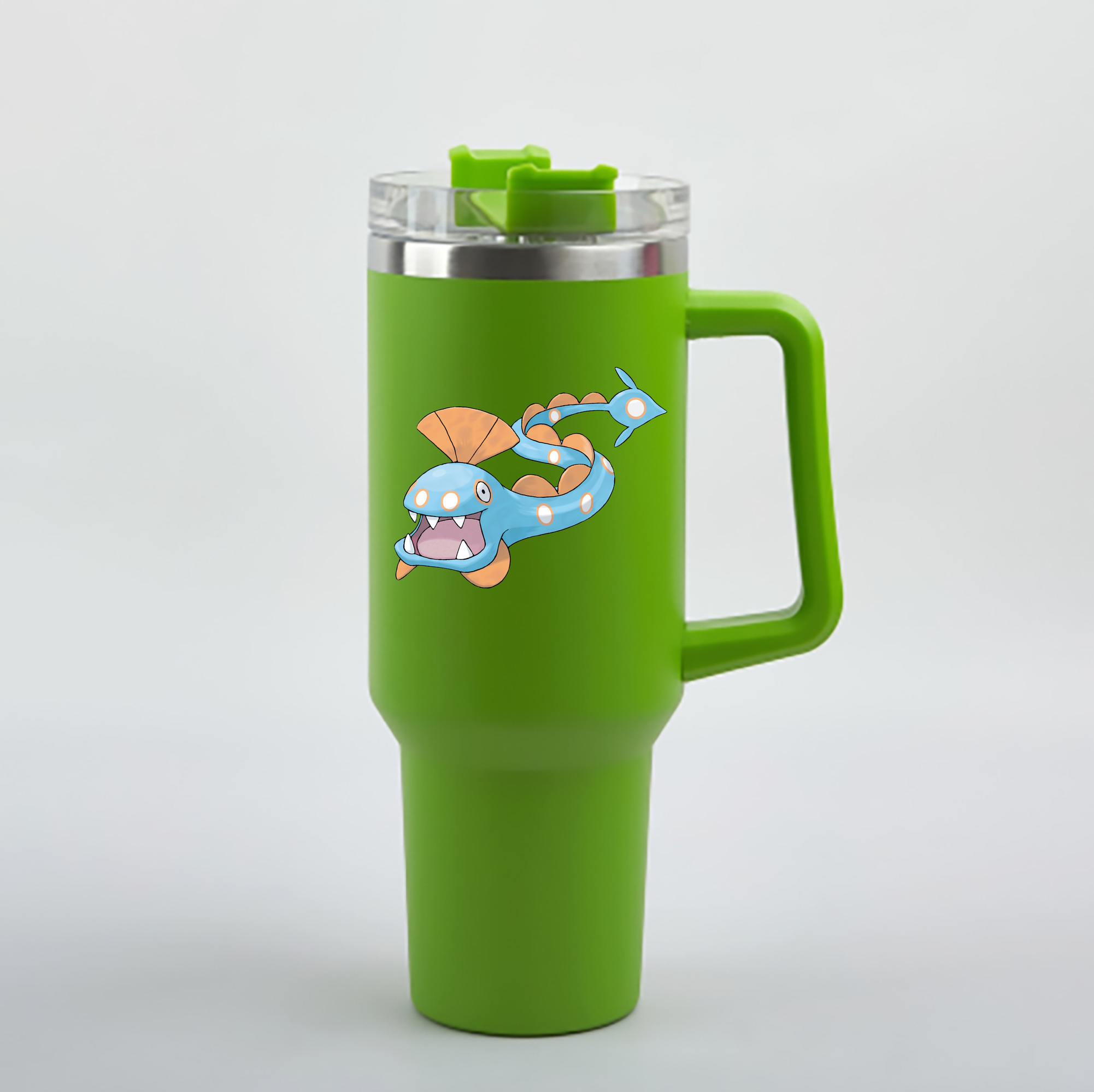 （画像用） ポケットモンスター Pokémon 1200mL車用タンブラー - クリスタルステッカー（プラスチックストロー付き）